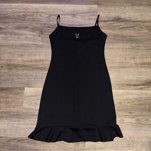 90s PLAYBOY Black Mini Dress Size L
